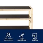 Aparador Madeira Maciça Guará Yescasa Preto/natural