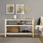 Aparador Madeira Maciça Guará Yescasa Preto/natural