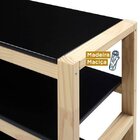 Aparador Madeira Maciça Guará Yescasa Preto/natural