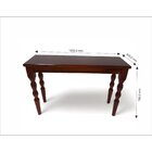 Aparador Madeira Maciça Pés Torneados 120x40cm Gardênia Yesca