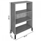 Aparador Madison 2 Prateleiras Amadeirado Fkex - Falkk