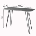 Aparador Madri Canto Copo Pé Cobre Bisart Decor Branco