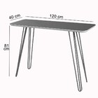 Aparador Madri Canto Copo Pé Cobre Bisart Decor Branco/cobre