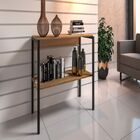 Aparador Magnólia 900 Madmelos Preto Fosco/freijó Cestaplus