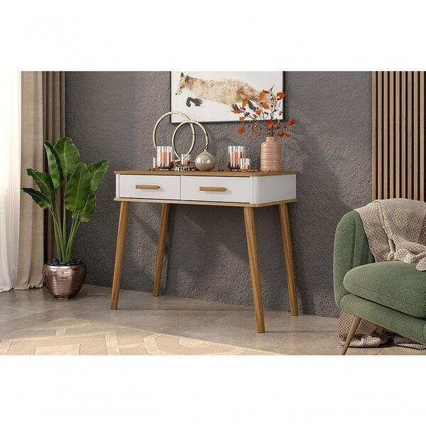 Aparador Maitê Com 02 Gavetas Nature/off White Fabrimóveis