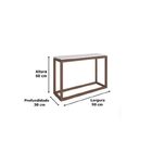 Aparador Mesa De Apoio Supreme Branco Com Amêndoa - Tebarrot