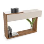 Aparador Milão Off White/amêndoa Com Espelho - Lukaliam