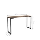 Aparador Minimalista França Castanho Preto