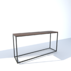 Aparador Moderno Estilo Industrial Di Base 180x40x79 Cor Mdf