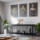 Aparador Moderno Estilo Industrial Lines 150x50x90 Cor Mdf Pr