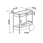 Aparador Móvel Steel Quadra Vermont E Preto - D'rossi