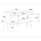 Aparador Multiuso 2 Portas 2 Prateleiras Doppo Porte Urbano