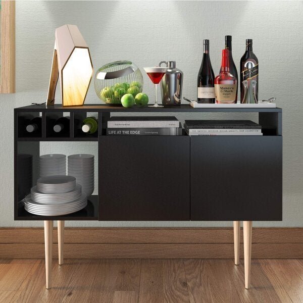 Aparador Multiuso 2 Portas 2 Prateleiras Doppo Porte Urbano