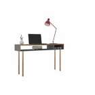 Aparador Multiuso Pé Cilíndrico Madeira Multi  Grafite/allure