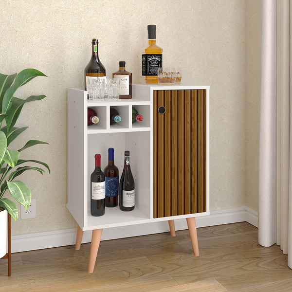 Aparador Nala Compacto com Adega Cantinho Decorado Sala Estar