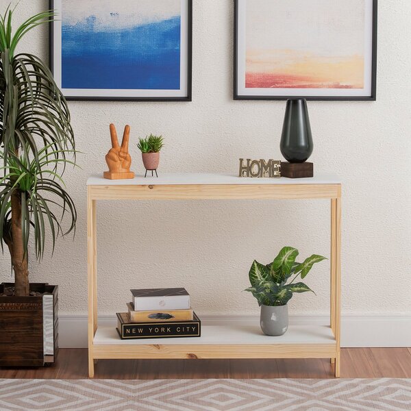 Aparador Natural & Colors 2 Prateleiras Brancas Único