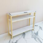 Aparador Natural & Colors 3 Prateleiras Brancas Único