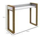 Aparador New Branco E Marrom