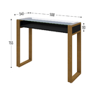 Aparador New Glass Luxo Com Tampo De Vidro - Preto