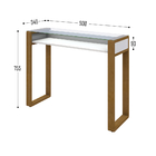 Aparador New Glass Pés Madeira Maciça - Branco