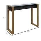 Aparador New Glass Preto E Marrom