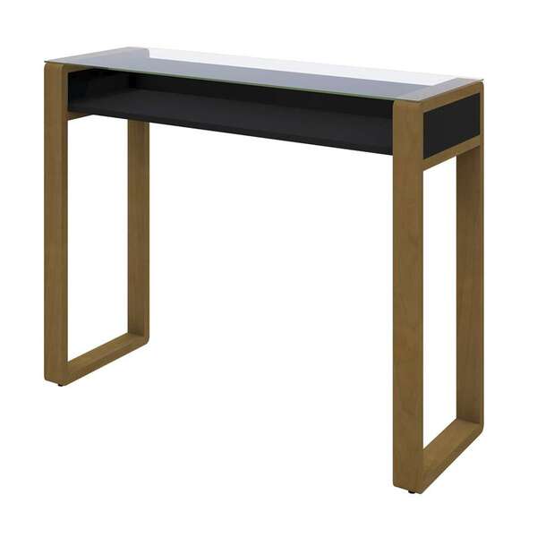 Aparador New Glass Preto E Marrom