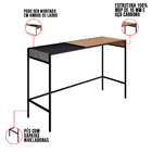 Aparador New Hanover E Preto 120 Cm - D'rossi