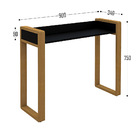 Aparador New Pés Madeira Maciça Quality - Preto