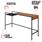 Aparador New Vermont E Preto 140 Cm - D'rossi