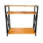 Aparador Nicho Mesa Madeira Jantar Cozinha Sala 3 Prateleiras