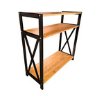 Aparador Nicho Mesa Madeira Jantar Cozinha Sala 3 Prateleiras