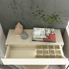Aparador Nicho Sala Suspenso 1 Gaveta 080 Nobre Off White - G