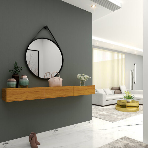 Aparador Nicho Sala Suspenso 3 Gavetas 202 Nobre Naturale - G