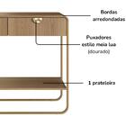 Aparador Organico 2 Gavetas 100 Cm 28066 Artesano