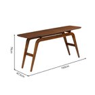 Aparador Orgânico Para Sala Em Madeira Maciça 160cm Capuccino