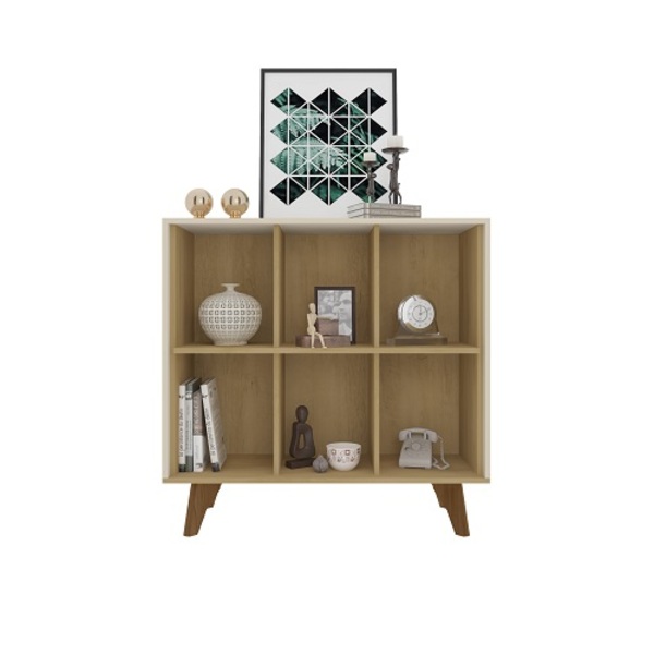 Aparador Organizador Panama Cinamomo/off White - Rv Móveis