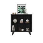 Aparador Organizador Panama Preto - Rv Móveis