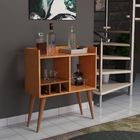 Aparador P/ Salas Recepção Porta Garrafas Bebidas Cerejeira