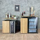 Aparador Para Adega Pequena 1 Porta Com Vidro 70cm Com Armári