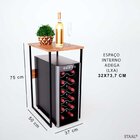 Aparador Para Adega Pequena Freijó/preto