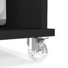 Aparador Para Cantinho Do Café Preto Acetinado Aconchego Patr