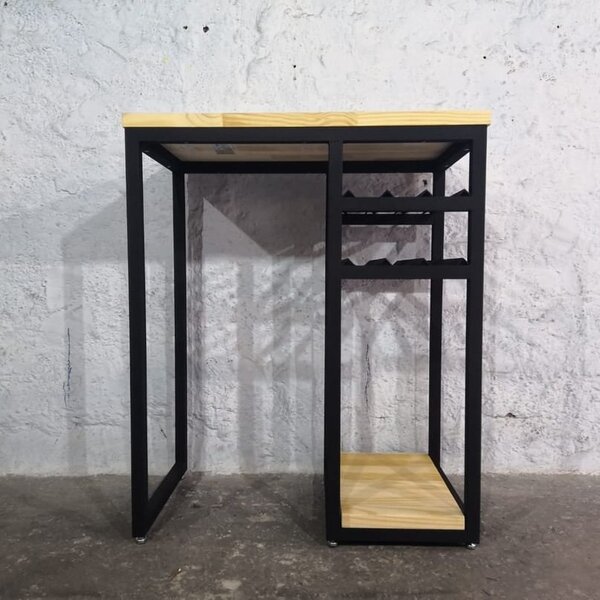 Aparador Para Cervejeira E Adega De 8 Garrafas Com 1 Pratelei