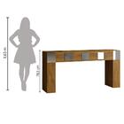 Aparador Para Decoração Sala De Estar Multiuso Com Espelho De