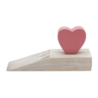 Aparador Para Porta, Peso De Porta Coração - Madeira