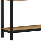 Aparador Para Sala 120cm 2 Gavetas Mirad F07 Roble/preto - Mp