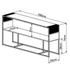 Aparador Para Sala 160cm Est Aço York Artesano