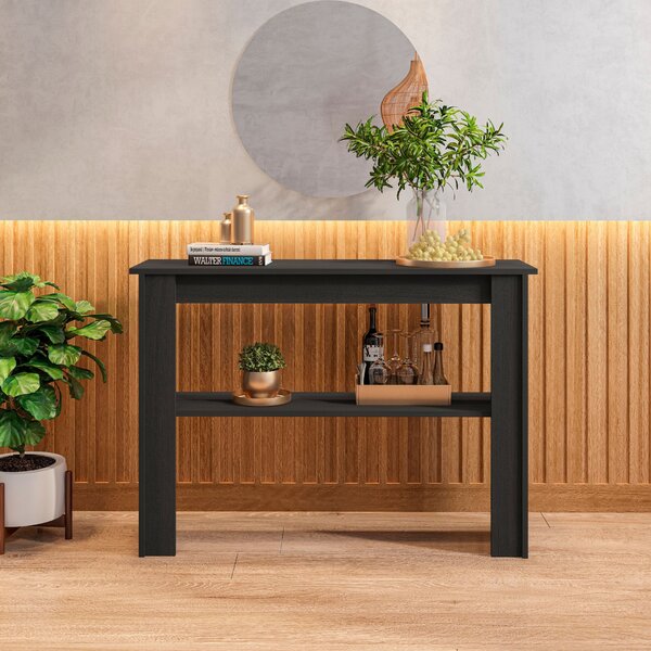 Aparador Para Sala 1 Prateleira Veneza Preto