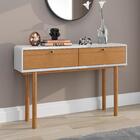 Aparador Para Sala 2 Portas Off White Perolizado Marrom Duna