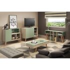 Aparador Para Sala 3 Nichos Leaves Aveiro/verde