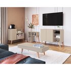 Aparador Para Sala 3 Nichos Leaves Nature